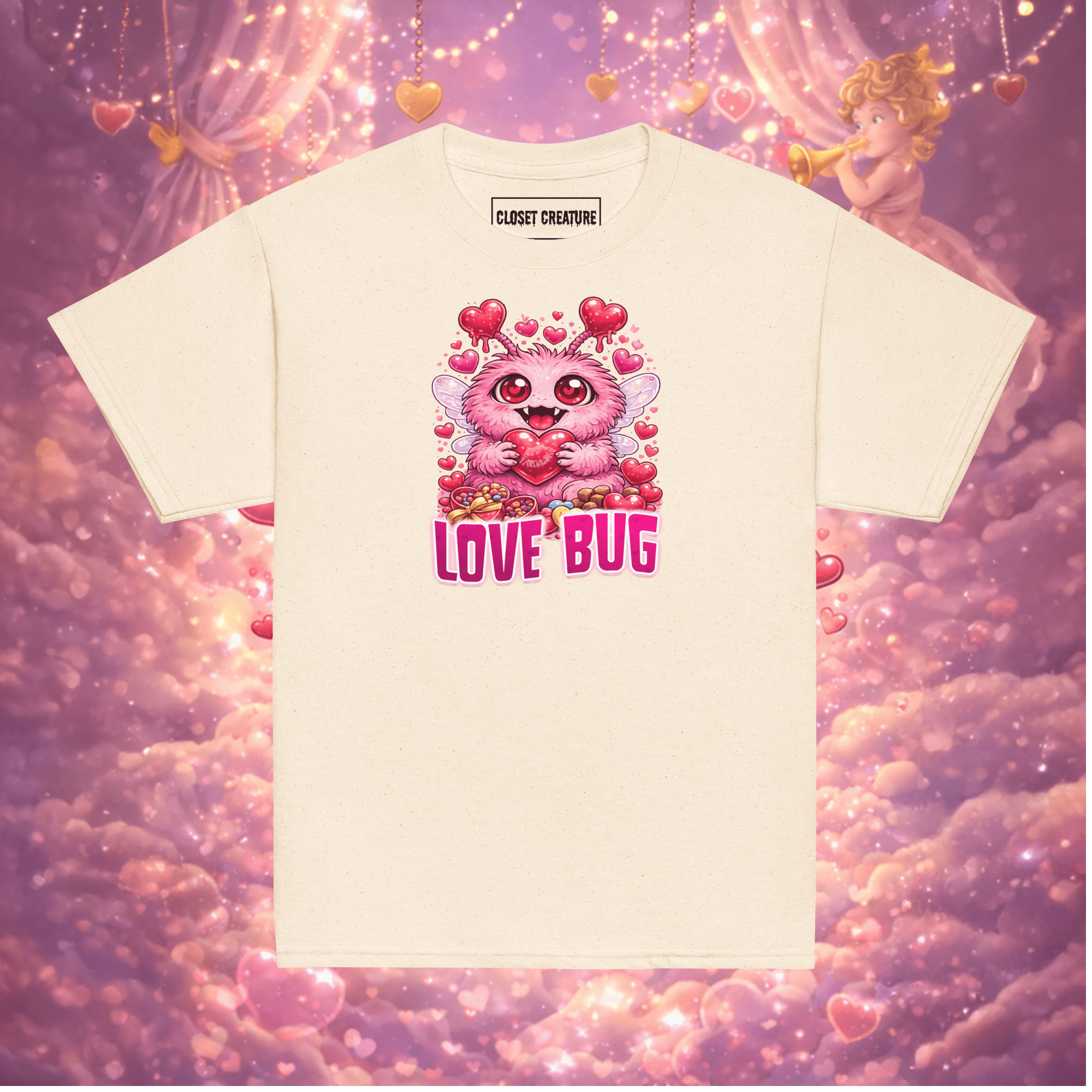 Love Bug Valentine’s Day Kids Graphic T-Shirt for only product_variant_lowest at Closet Creature