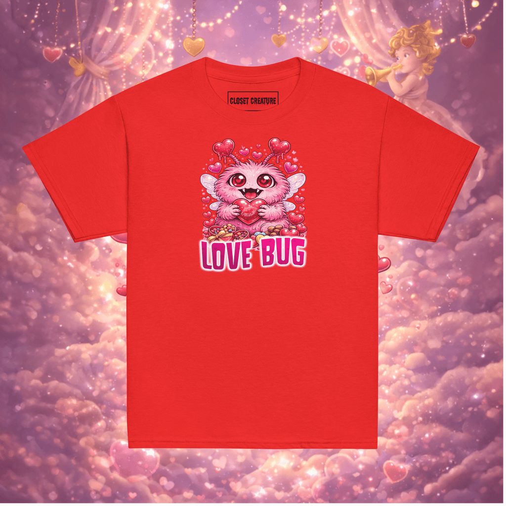 Love Bug Valentine’s Day Kids Graphic T-Shirt for only product_variant_lowest at Closet Creature